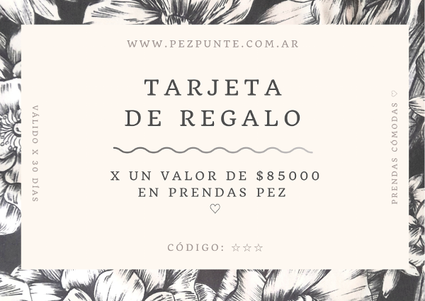 Producto - TARJETA PEZ X 85MIL