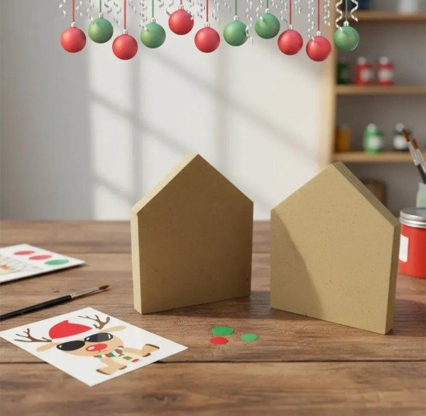 Producto - 2 Casitas lisas 12x12cm