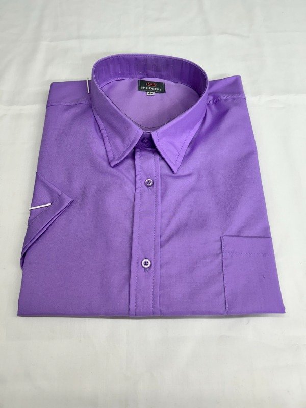 Producto - Camisa Manga Corta Lisa Lila