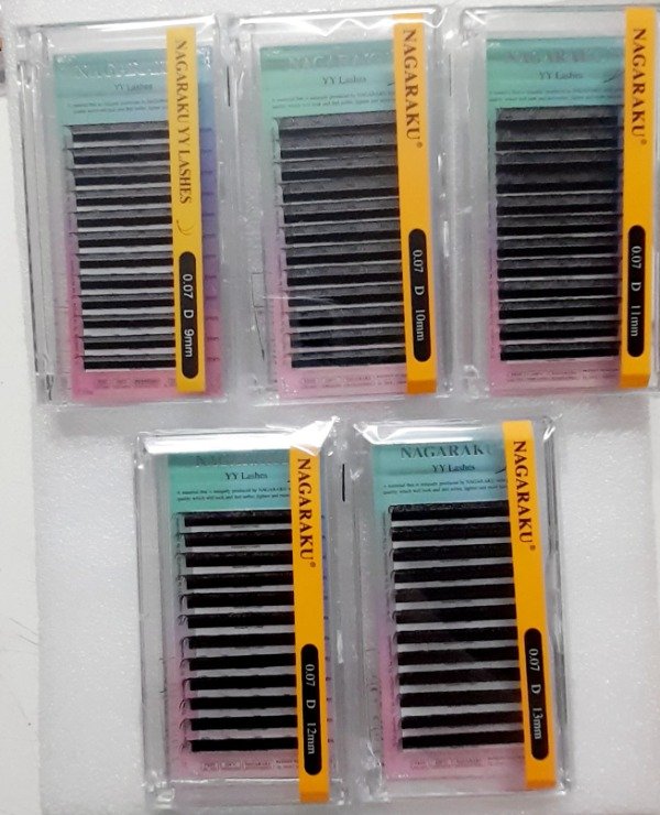 Producto - Pestañas tecnologicas 2D 0.07 D medidas únicas Nagaraku SP 10/25