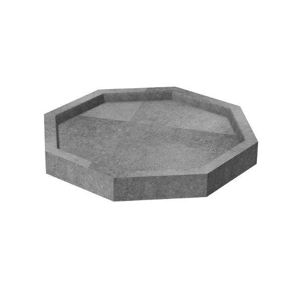 Producto - Molde plato bandeja hexagonal soporte maceta cemento PLAT3