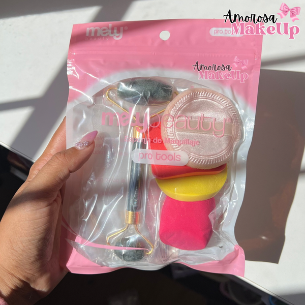 Producto - Set x5 accesorios con rodillo Jade facial Mely