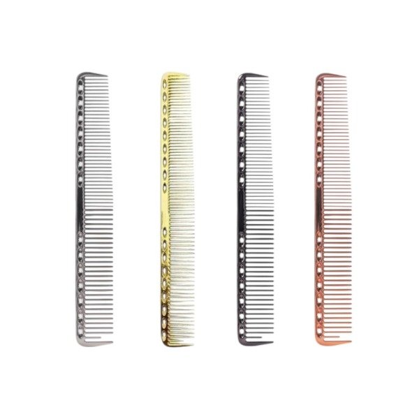 Producto - EUROSTIL PEINE ALUMINIO NEGRO / DORADO / ROSA / PLATA 19CM