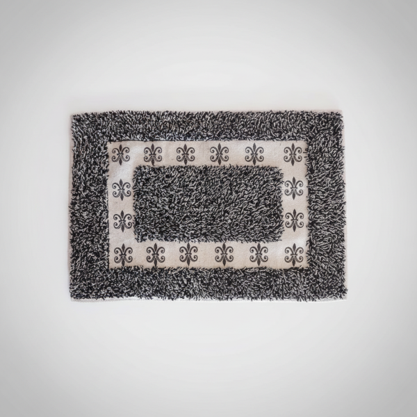 Producto - Alfombra Multiuso Deco Algodón "Flor de Liz" Guarda Pintada 40 x 60 cm