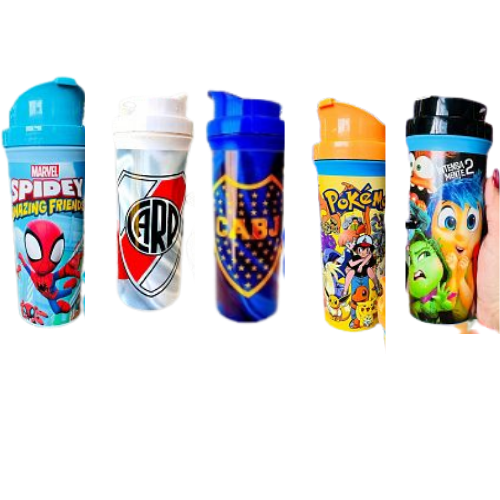 Producto - BOTELLA DEPORTIVA PERSONAJES 400CC