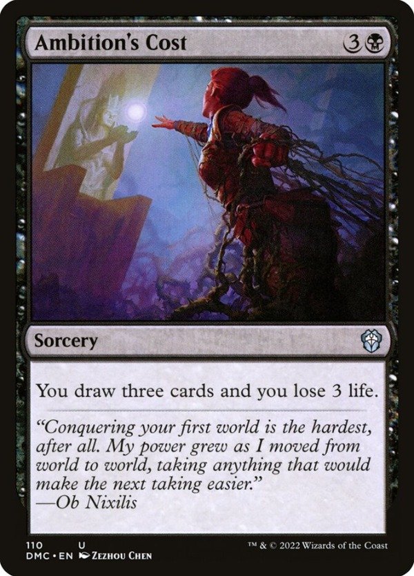Producto - Ambition's Cost #110  Dominaria United Commander