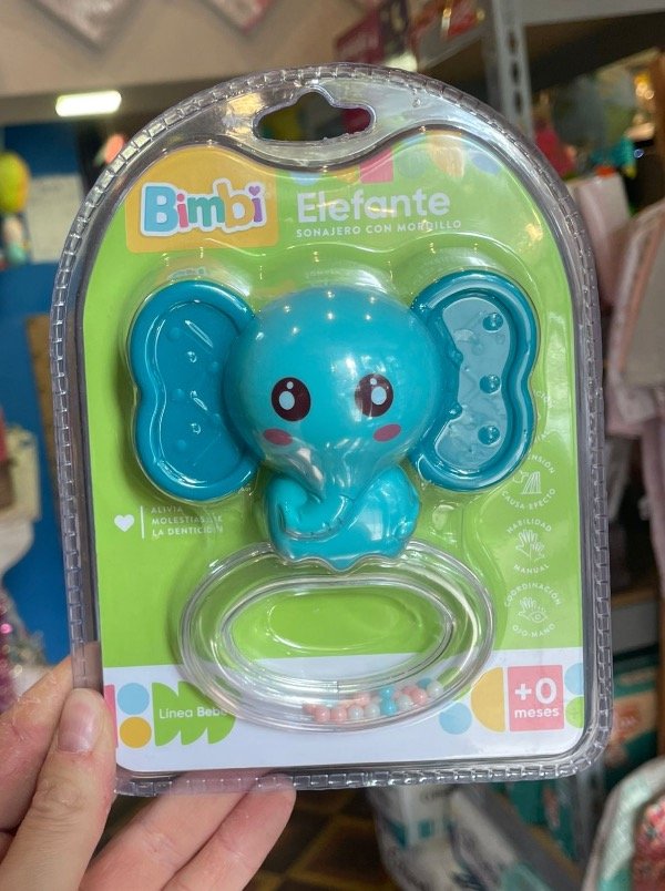 Producto - Sonajero con Mordillo bimbi elefante