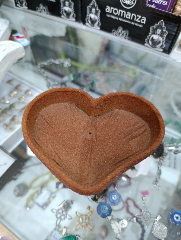 Producto - Porta sahumerios de arena corazón