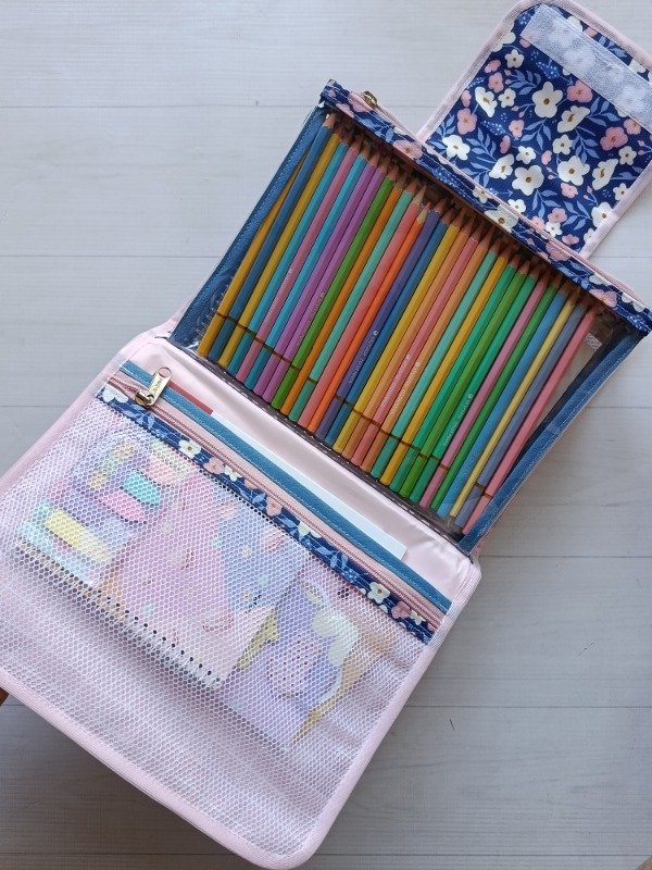 Producto - Organizador a5 Jazmín flores azules - 1