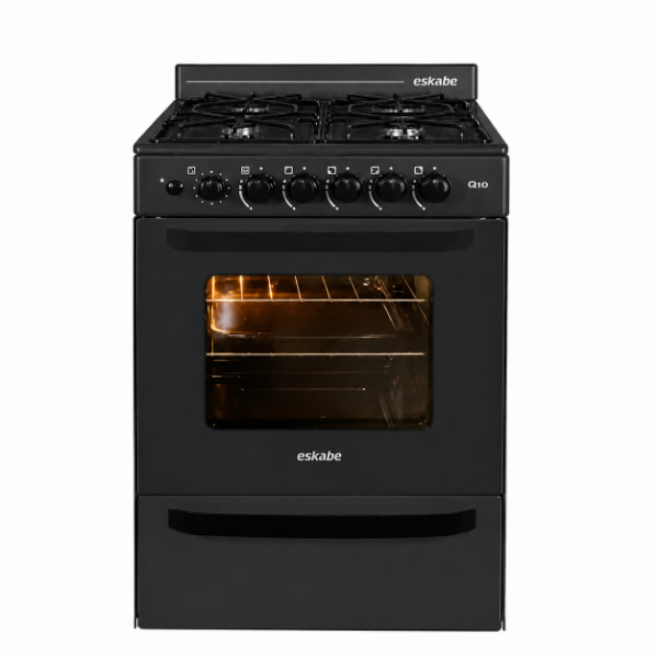 Producto - Cocina Eskabe Q10 Bk 57 Cm. Negra Multigas