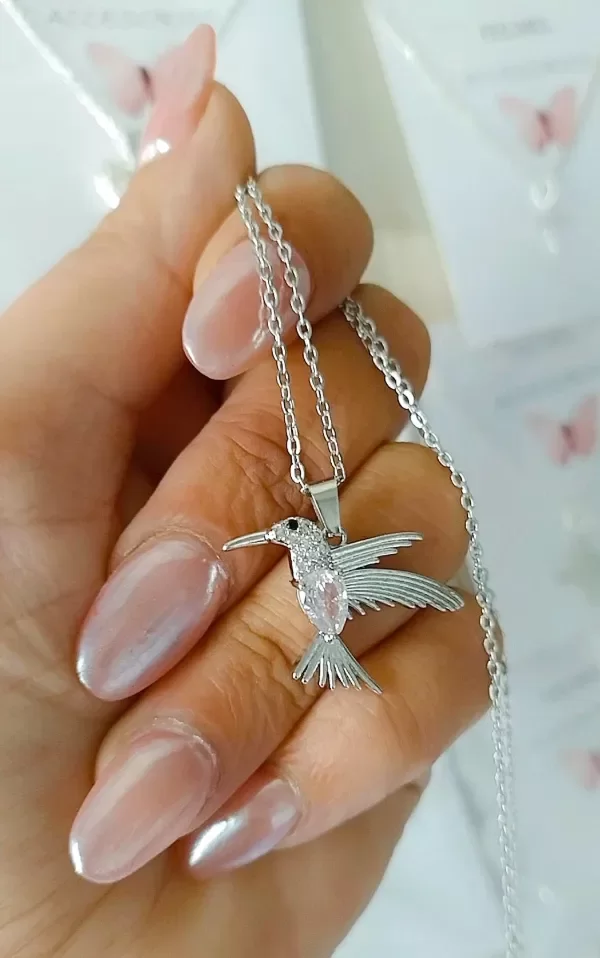 Producto - Gargantilla colibrí cúbicos grande a.q