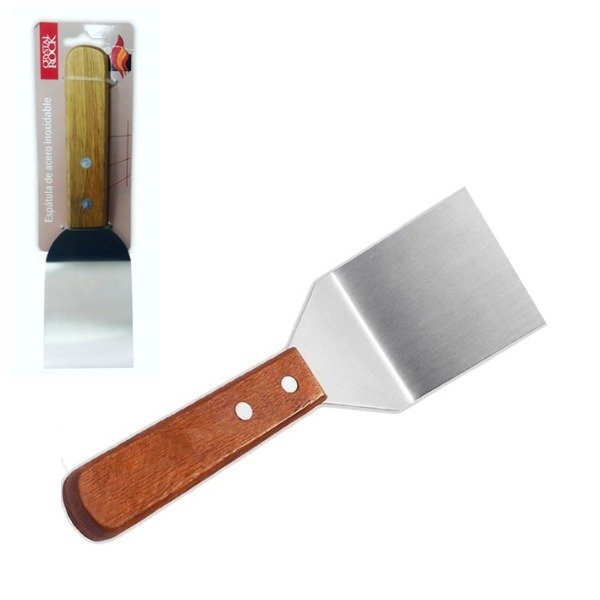 Producto - ESPATULA MULTIUSO MGO MADERA 21x6 CM CRYSTAL ROCK