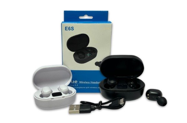 Producto - AURICULAR E6S blanco/negro