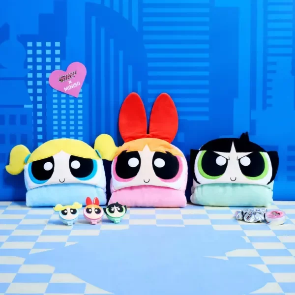 Producto - Manta con capucha Las Chicas Superpoderosas Burbuja Original Miniso - 4