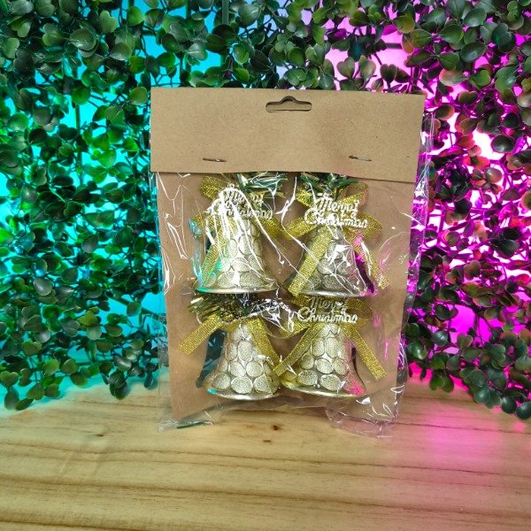 Producto - CAMPANA X4 DORADA/PLATEADA NS315037