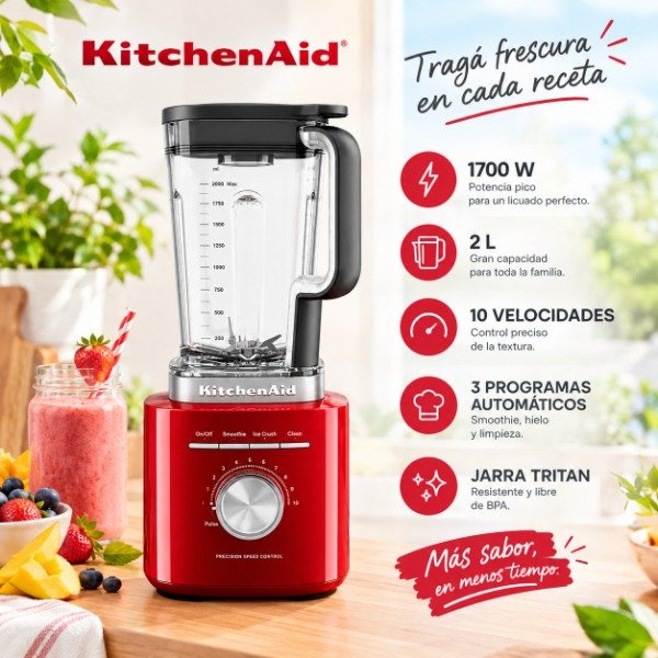 Producto - LICUADORA KITCHENAID PURE POWER LKSB2072 - 1700W-ROJO