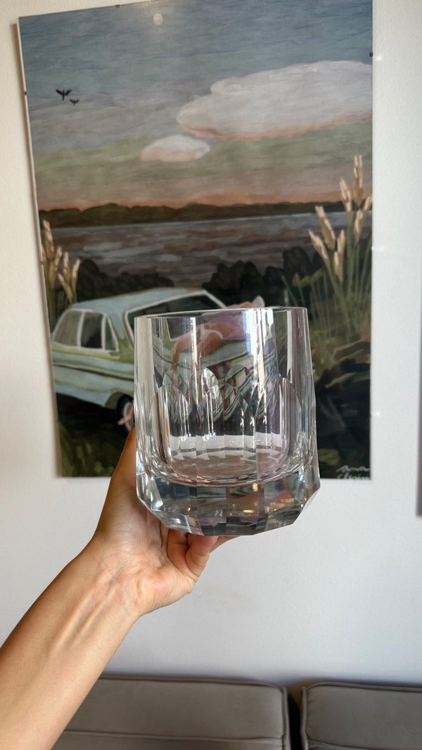 Producto - Hielera de cristal facetado