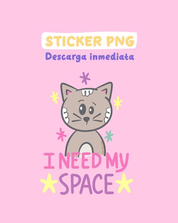Producto - I NEED MY SPACE Archivo PNG
