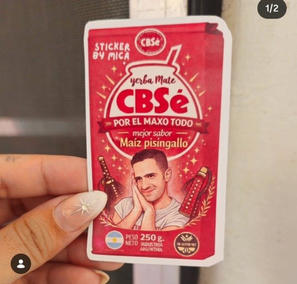 Producto - Sticker y1erba mate por el maxo todo