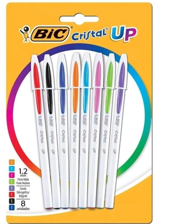 Producto - Boligrafo Cristal Up x8 colores BIC