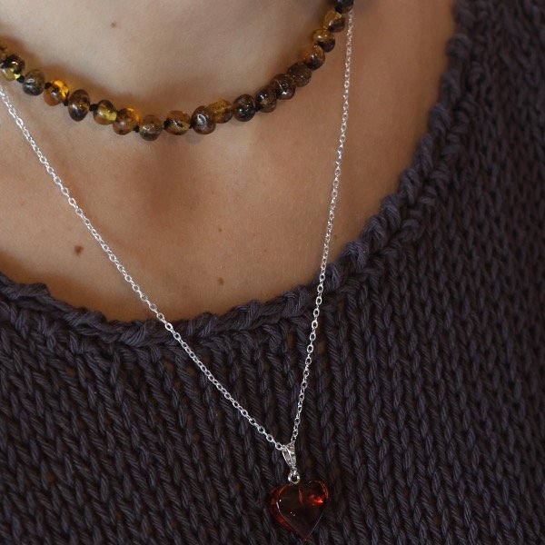 Producto - Corazón de Ámbar Cadena - 4