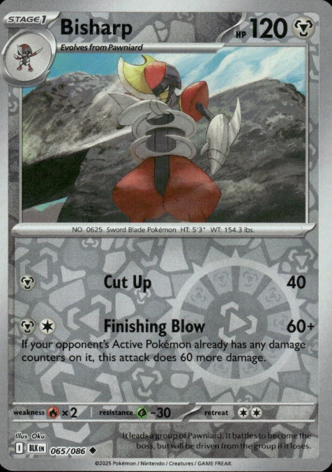Producto - Bisharp - 065/086 - Black Bolt - Reverse Holo