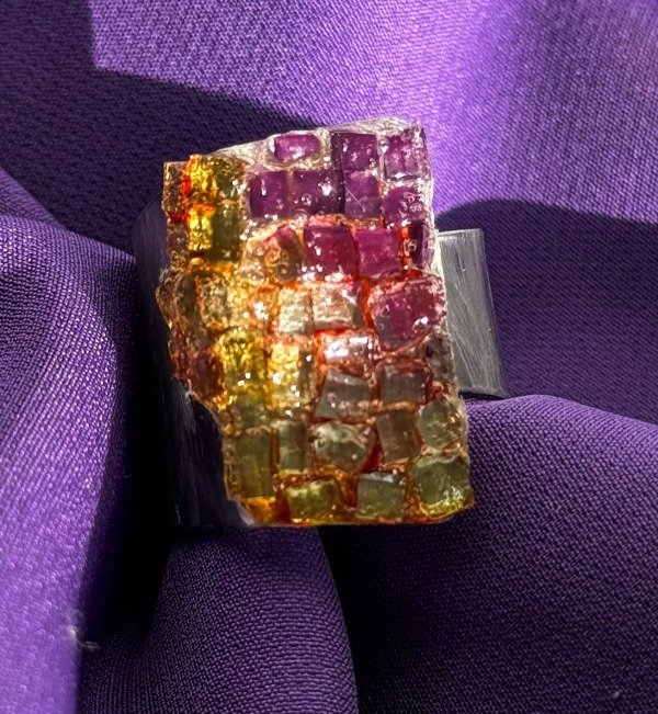 Producto - ANILLO TRENCADIS triangulo violet - 1