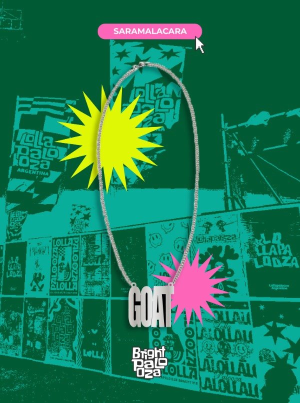 Producto - Cadenita GOAT (Saramalacara) - BRIGHTPALOOZA