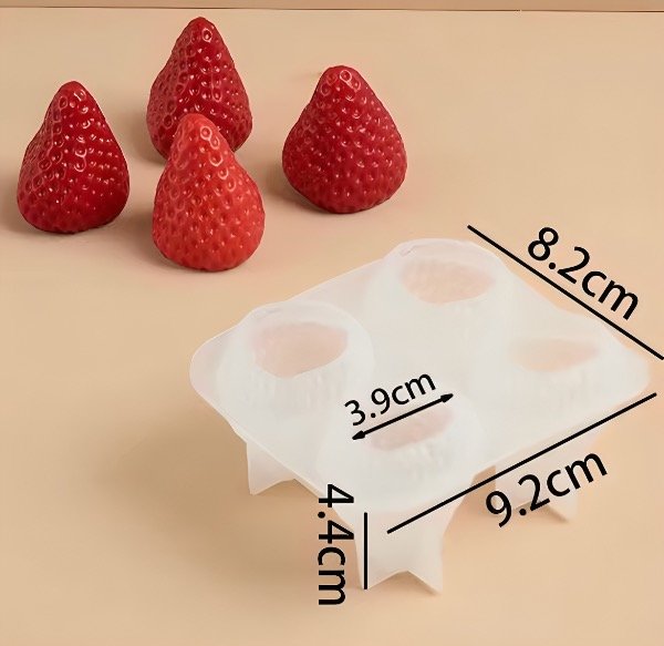 Producto - MOLDE x4 FRUTILLAS GRANDES