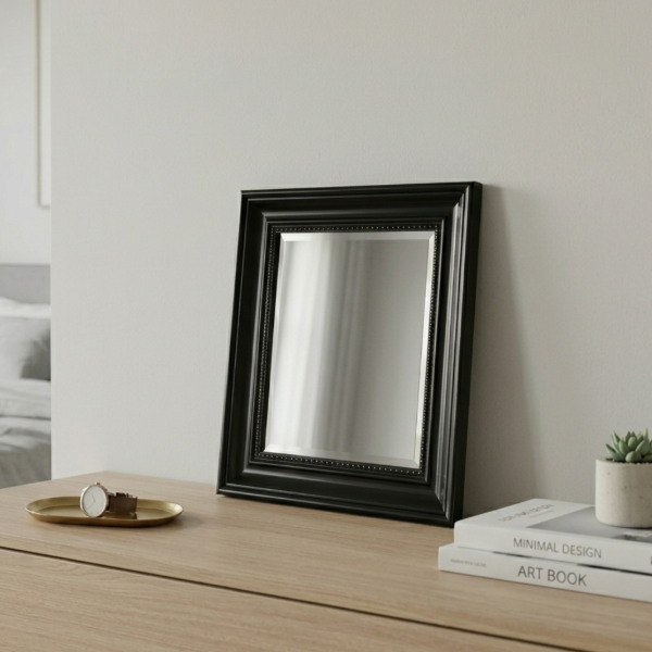 Producto - ESPEJO RECTANGULAR 30X35 NEGRO GASTADO - ART 0399