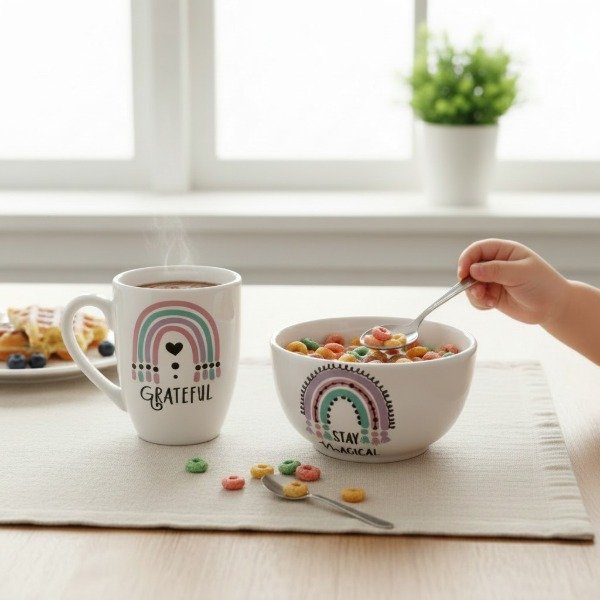 Producto - TAZA BOMBE MAS CUENCO CERAMICA VITRIFICADA VARIOS PERSONAJES - 2