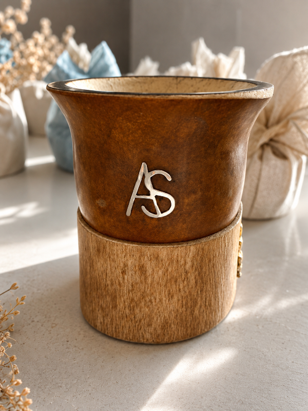 Producto - Mate calabaza Iniciales Alpaca - 0