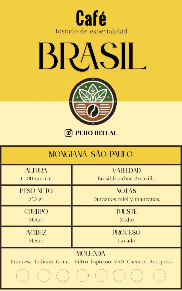 Producto - Café de especialidad Brasil