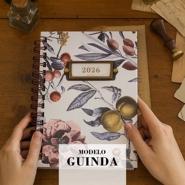 Producto - AGENDA 2026 - Mod. Guinda Vintage