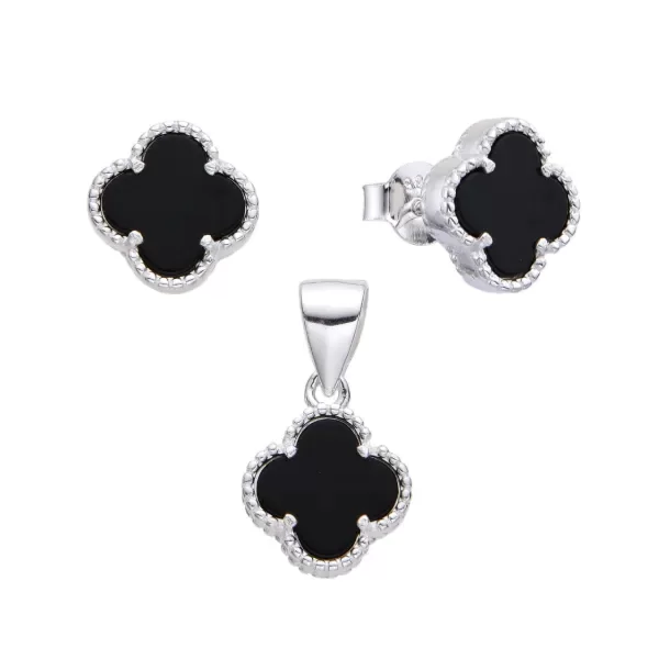Producto - Conjunto de flor negra