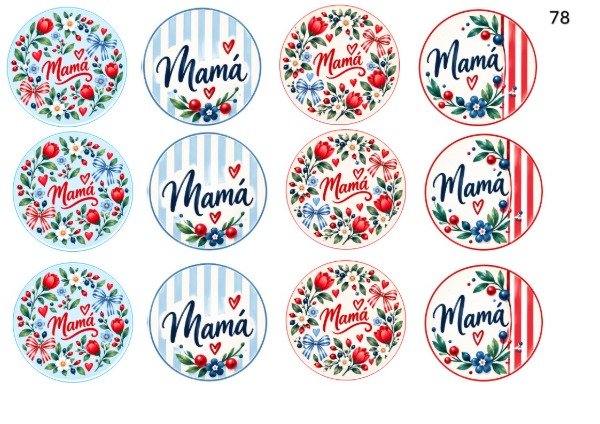 Producto - LAMINA COMESTIBLE MAMA 78 - 1