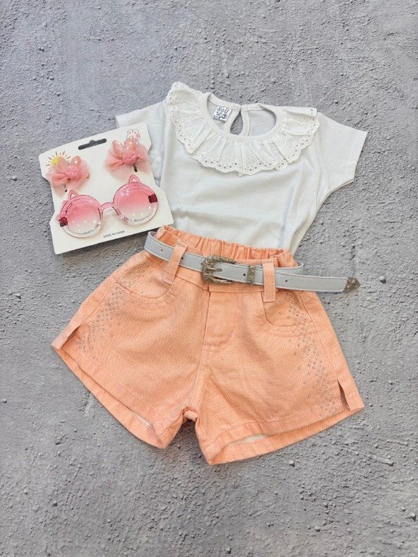 Producto - Short rosado con strass