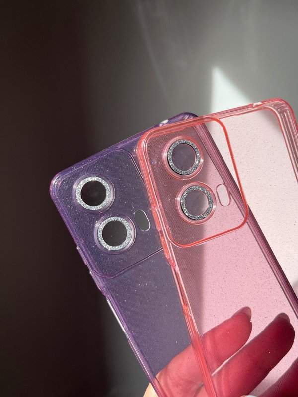 Producto - Cases glitter cubre cámara con vidrio Motorola - 3
