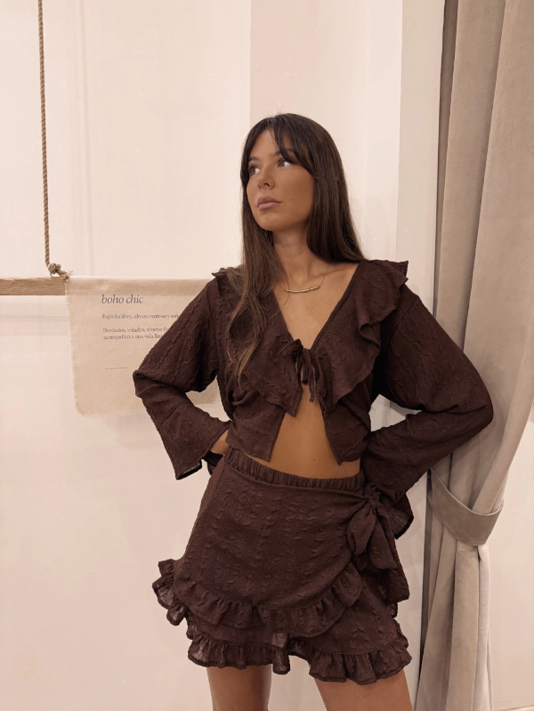 Producto - FALDA NEW INDIE / CHOCOLATE - 3