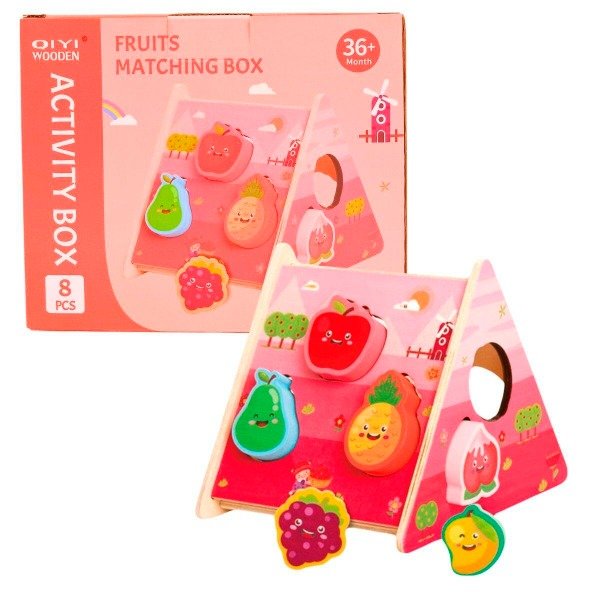 Producto - Juego De Clasificación De Formas Y Encaje Didáctico Frutas