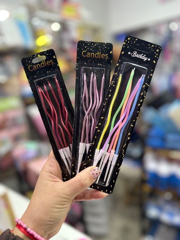 Producto - Velas onduladas blíster x 6