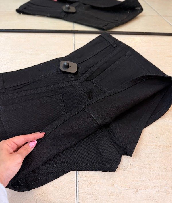 Producto - POLLERA SHORT JEAN NEGRO TOLEDO - 5