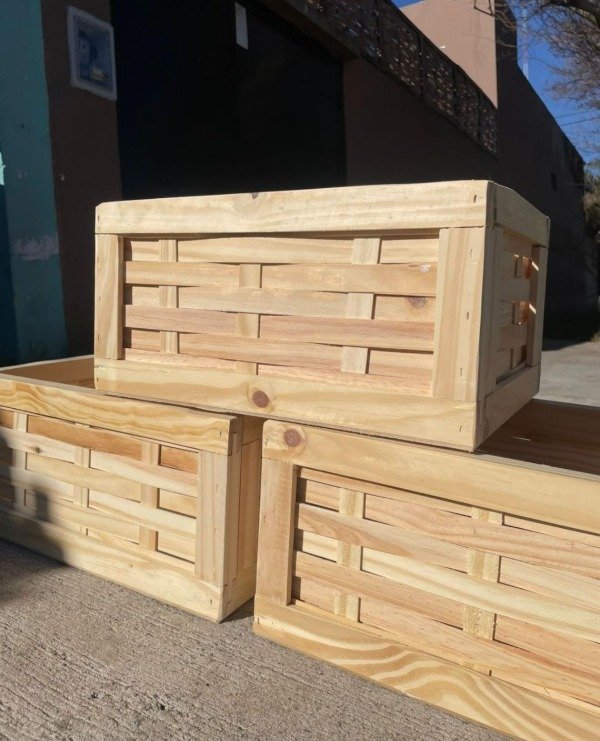 Producto - Cajón modelo Trenzado combo por 3 unidades