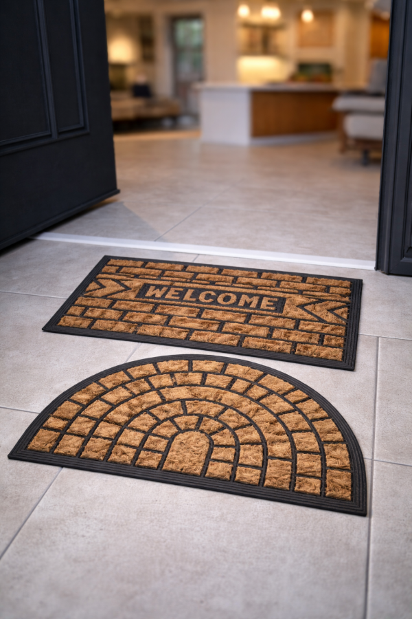 Producto - Alfombra de yute y goma 40 x 60 cm.