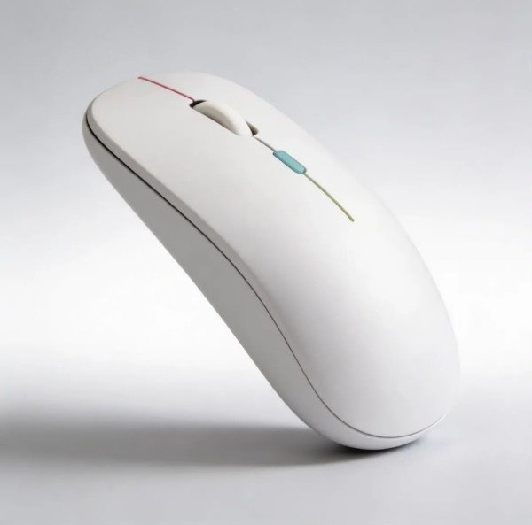 Producto - Mouse Inalambrico Recargable Slim Con Luces RGB Para PC