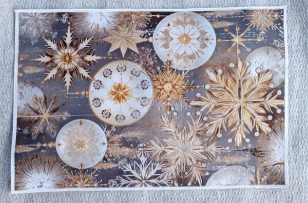 Producto - Individuales navidad plateado