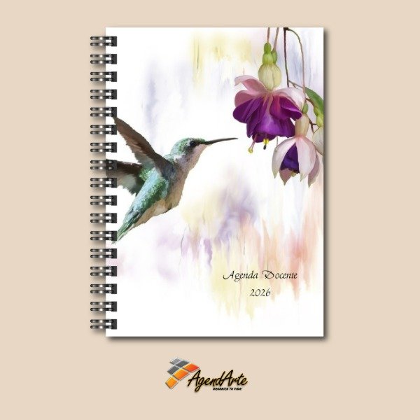 Producto - Agenda Docente 2 Cursos - Tapa dura A5 - Diseño 7