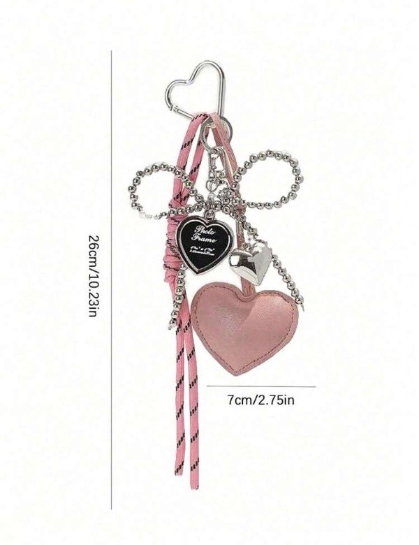 Producto - Llavero corazón rosa - 1