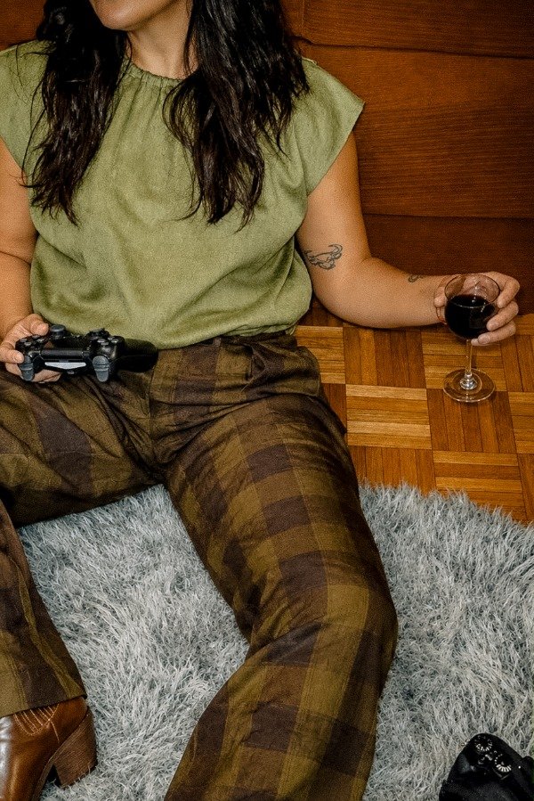 Producto - Pantalón a cuadros Zara - 1