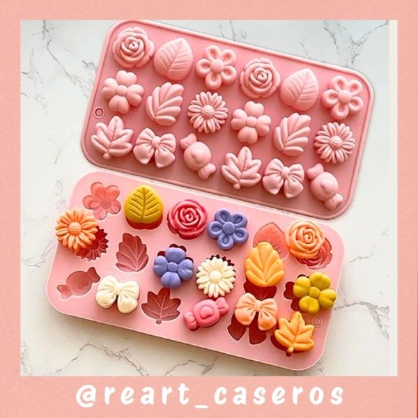 Producto - Molde Bombonero Hojas y Flores